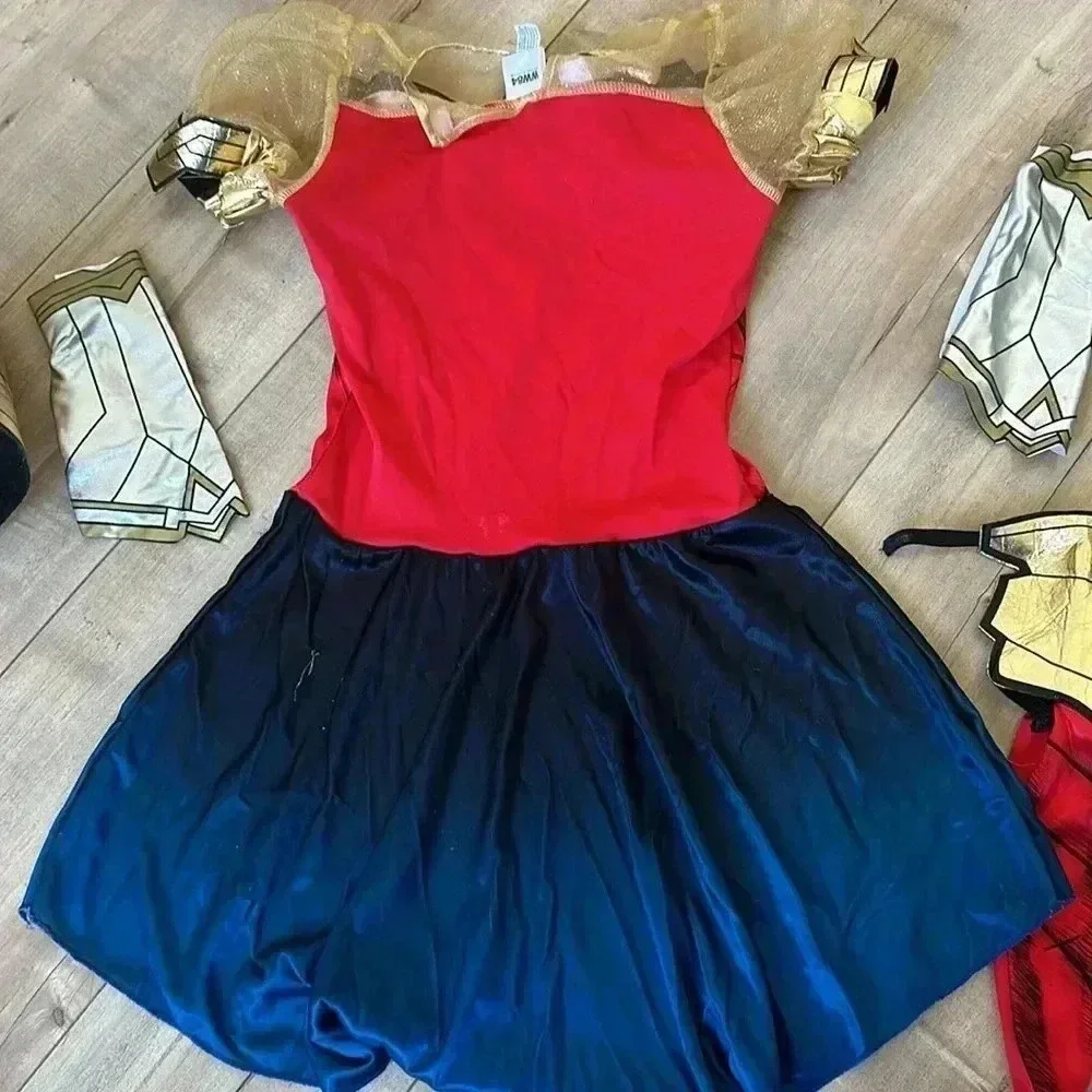 4/$25 Halloween Kids Girls Wonder Woman Costume Sz S